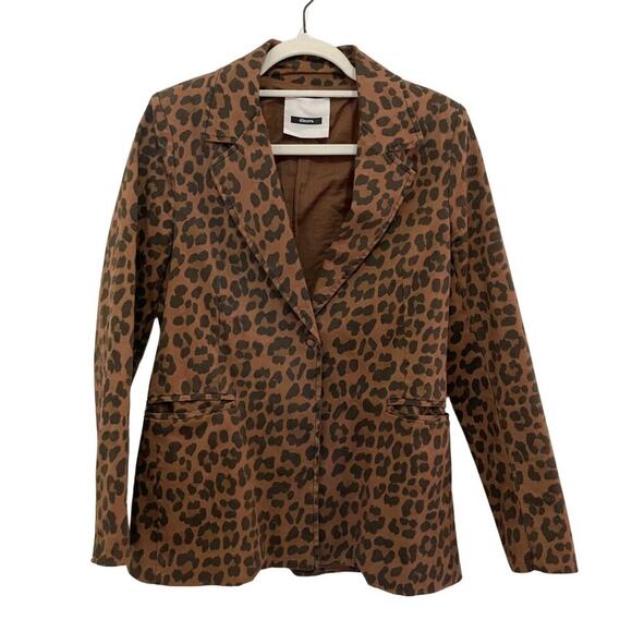 Dimora Leopard Print Blazer – Italian Made – Size Small
 679J - Picture 1 of 10